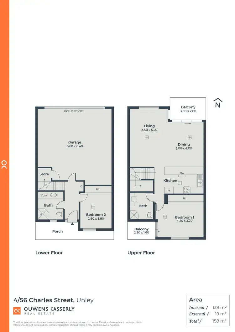 Floorplan of Homely townhouse listing, 4/56 Charles Street, Unley SA 5061