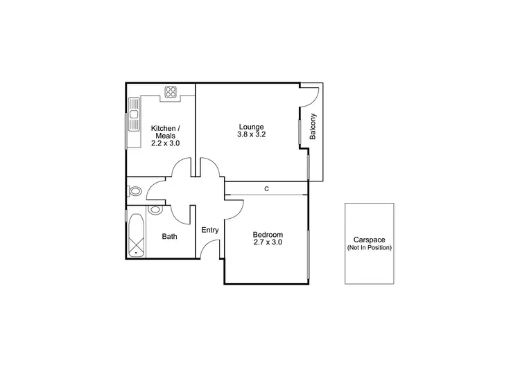Floorplan of Homely apartment listing, 11/14 Deakin Street, St Kilda West VIC 3182