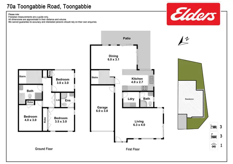 Floorplan of Homely semi-detached listing, 70A Toongabbie Road, Toongabbie NSW 2146