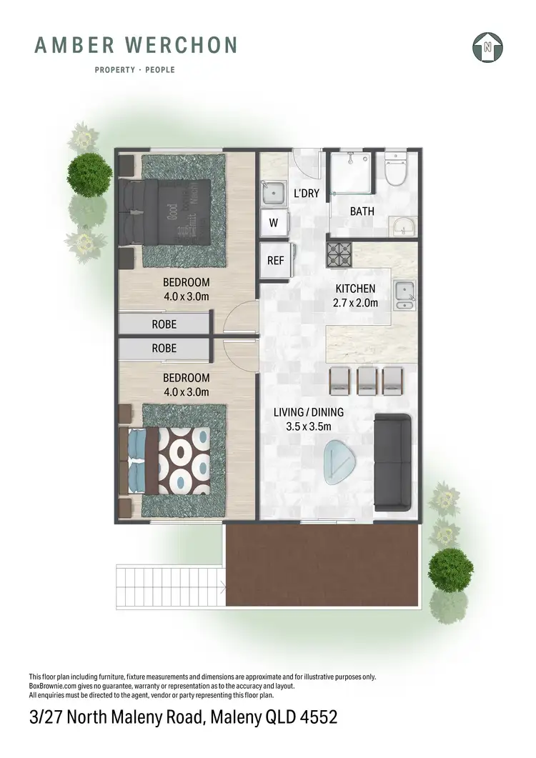 Floorplan of Homely unit listing, 3/27 North Maleny Road, Maleny QLD 4552
