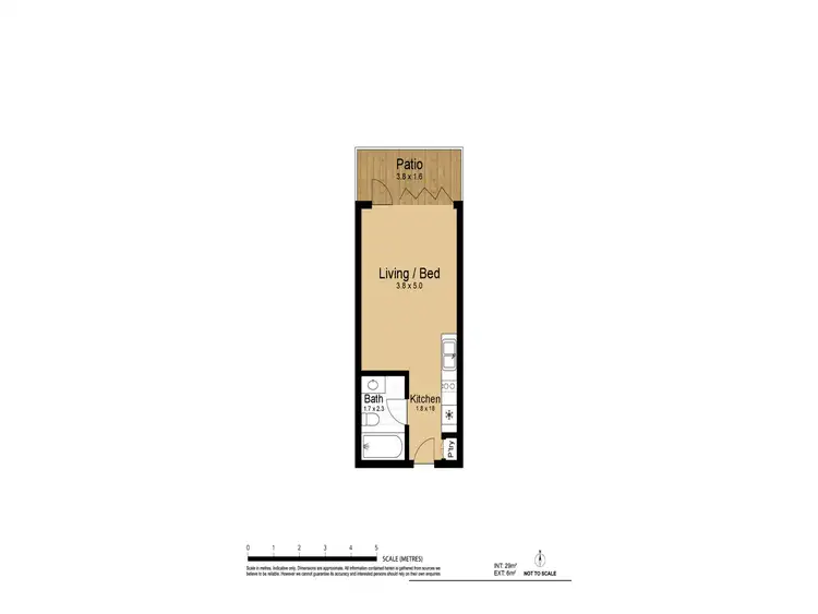 Floorplan of Homely studio listing, 202/224 Terrigal Drive, Terrigal NSW 2260