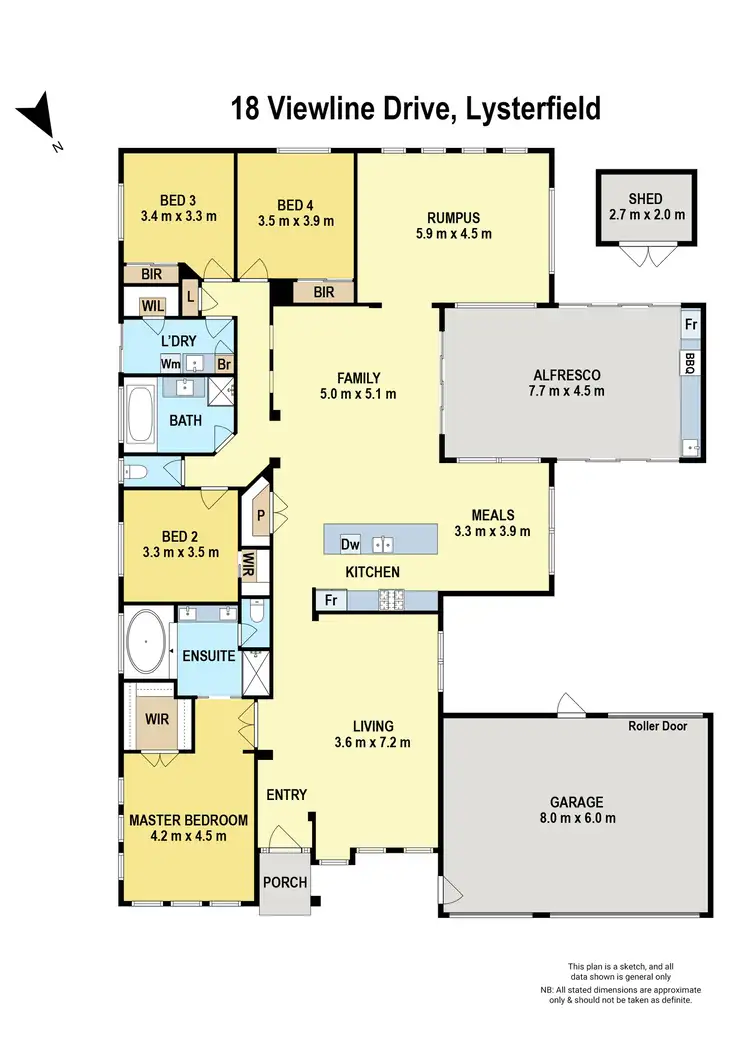 Floorplan of Homely house listing, 18 Viewline Drive, Lysterfield VIC 3156