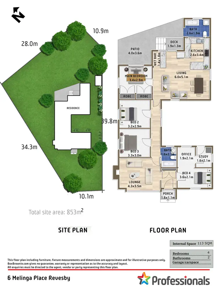 Floorplan of Homely house listing, 6 Melinga Place, Revesby NSW 2212