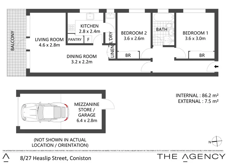 Floorplan of Homely apartment listing, 8/27 Heaslip Street, Coniston NSW 2500