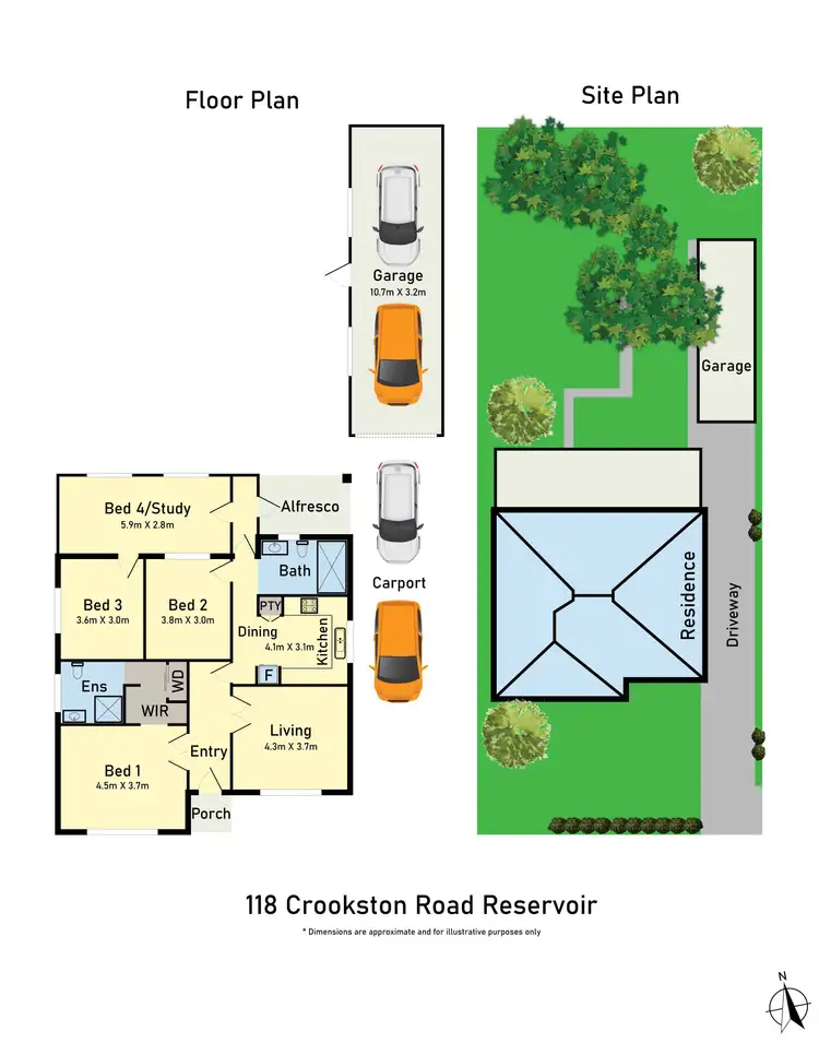 Floorplan of Homely house listing, 118 Crookston Road, Reservoir VIC 3073