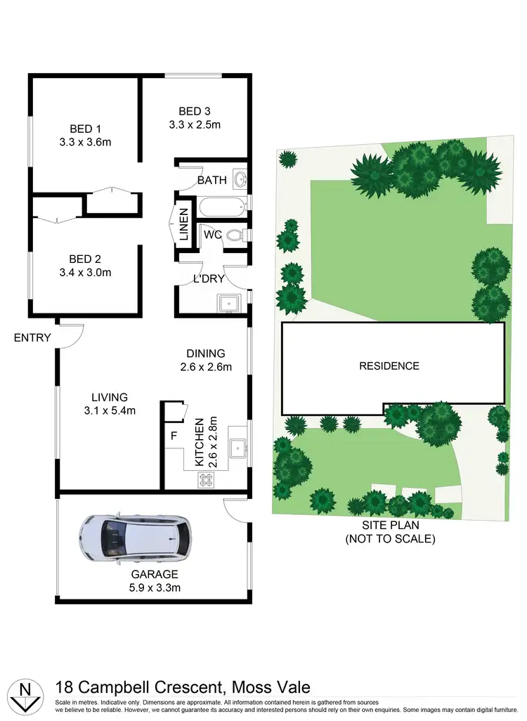 Floorplan of Homely house listing, 18 Campbell Crescent, Moss Vale NSW 2577