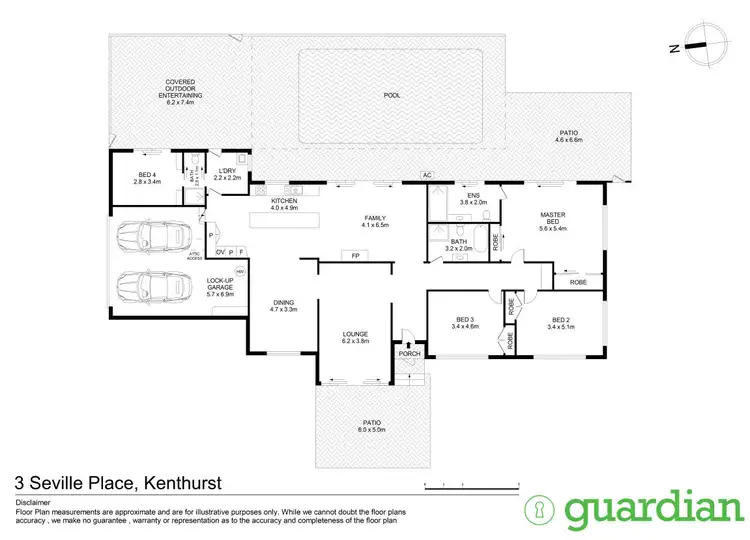 Floorplan of Homely house listing, 3 Seville Place, Kenthurst NSW 2156
