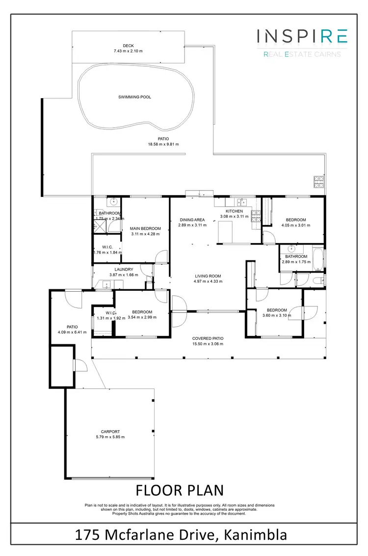 Floorplan of Homely house listing, 175 McFarlane Drive, Kanimbla QLD 4870