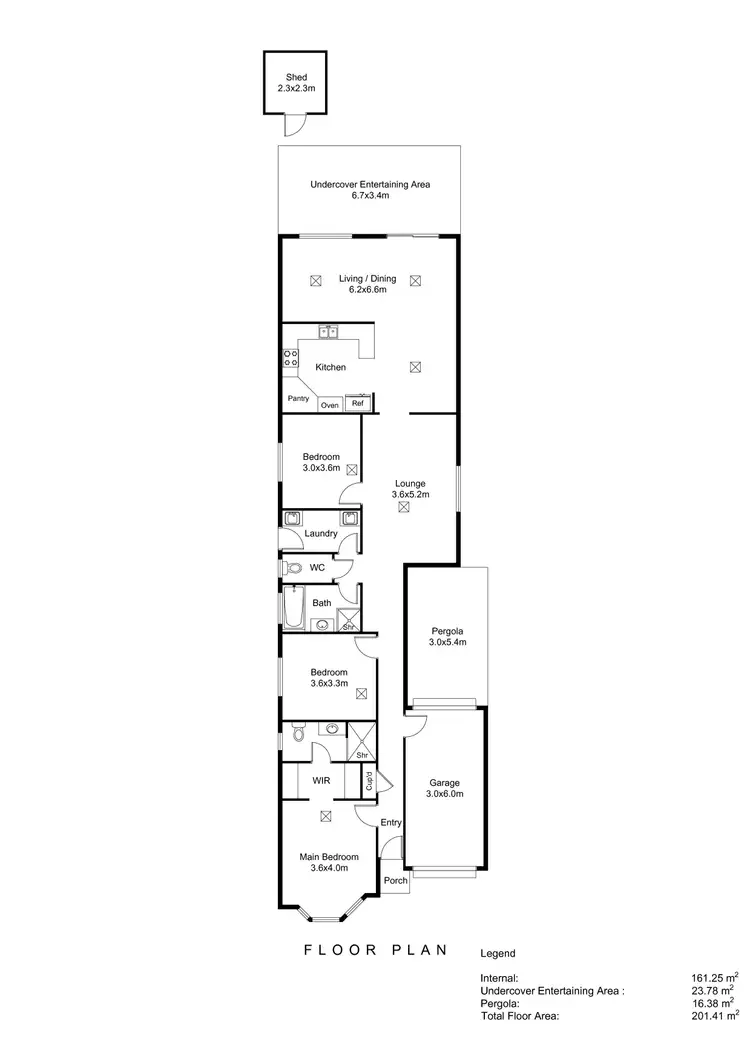 Floorplan of Homely house listing, 20A Sando Avenue, Tranmere SA 5073