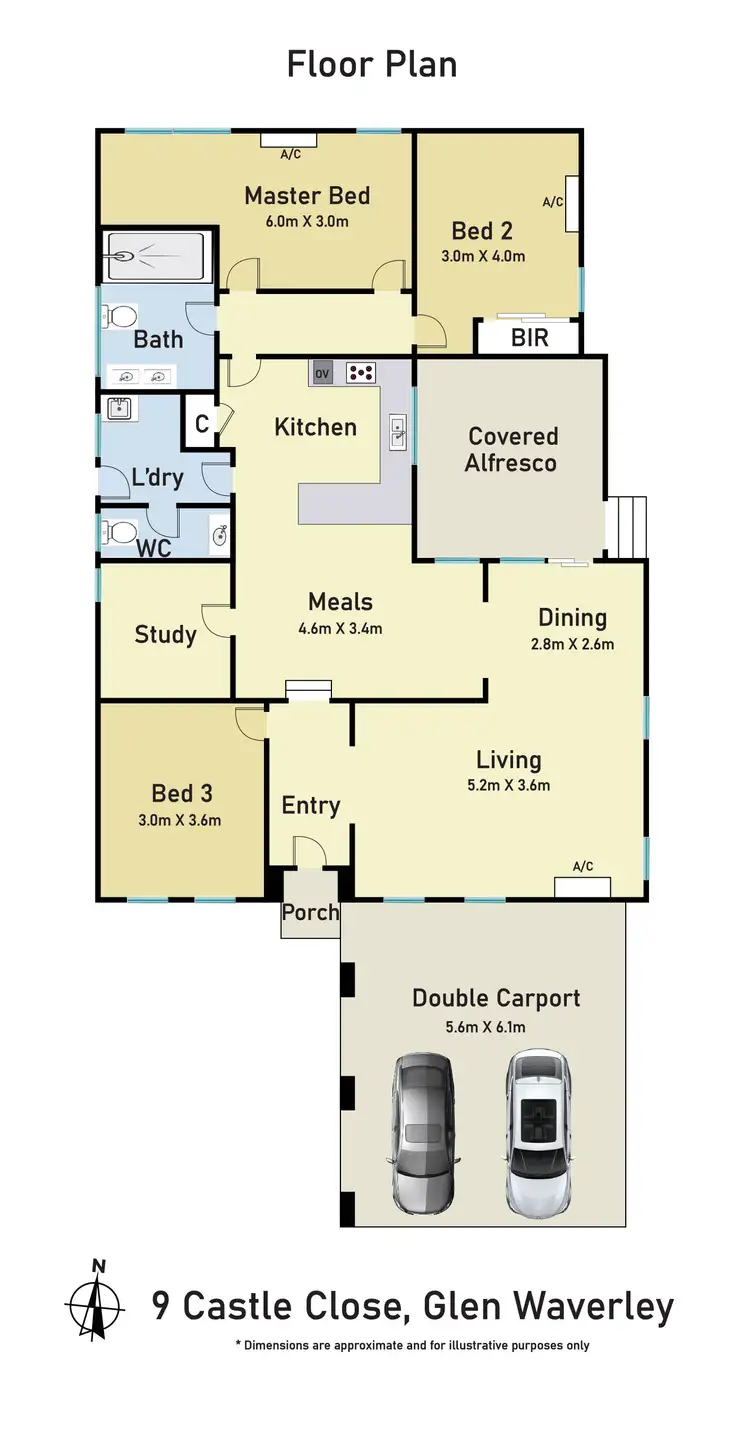 Floorplan of Homely house listing, 9 Castle Close, Glen Waverley VIC 3150