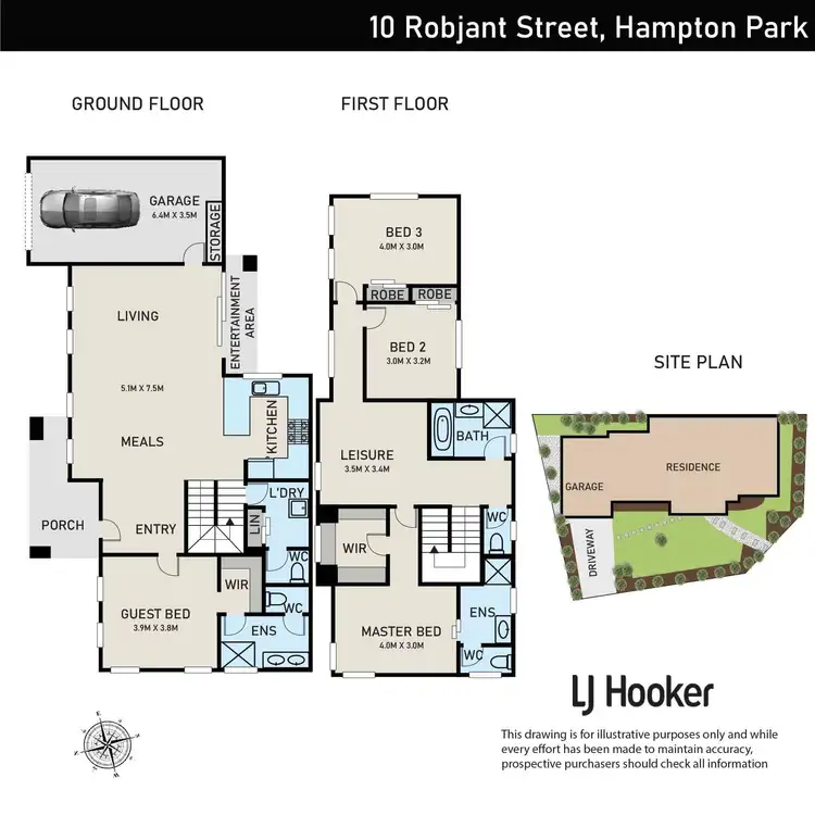 Floorplan of Homely house listing, 10 Robjant Street, Hampton Park VIC 3976