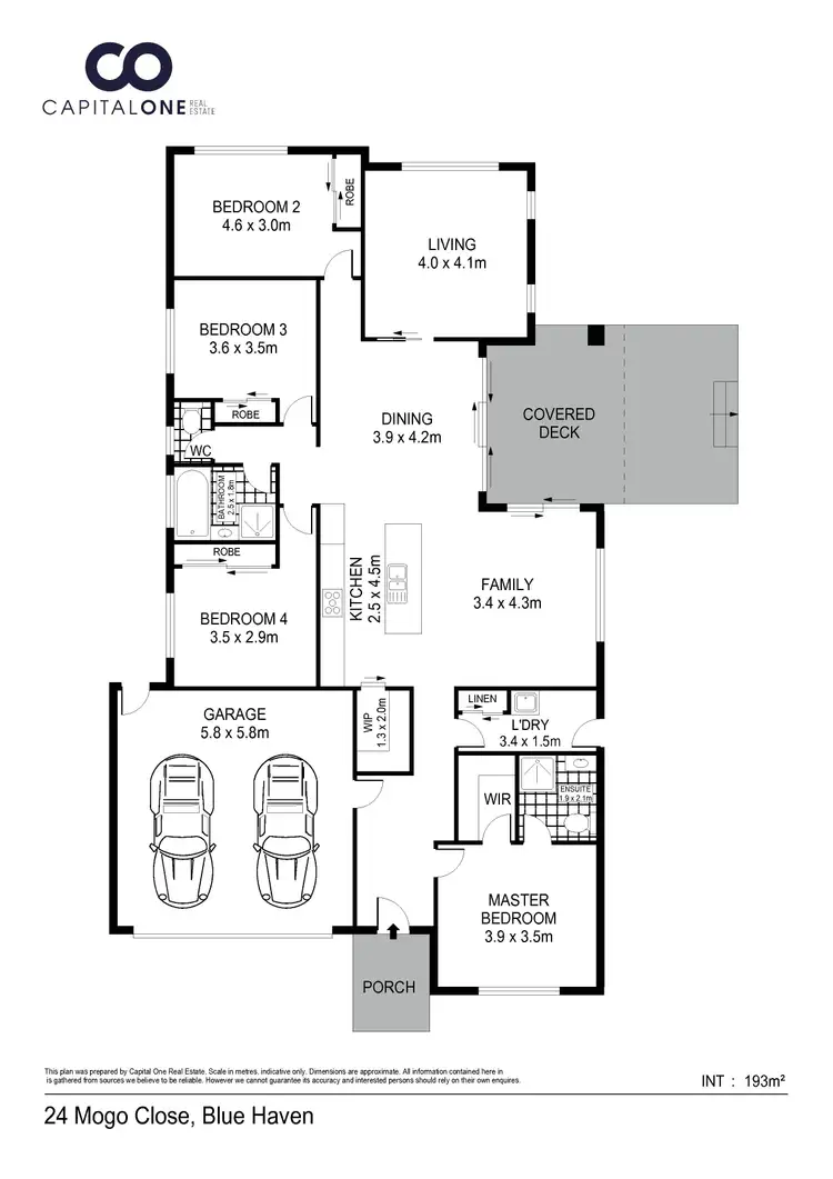 Floorplan of Homely house listing, 24 Mogo Close, Blue Haven NSW 2262