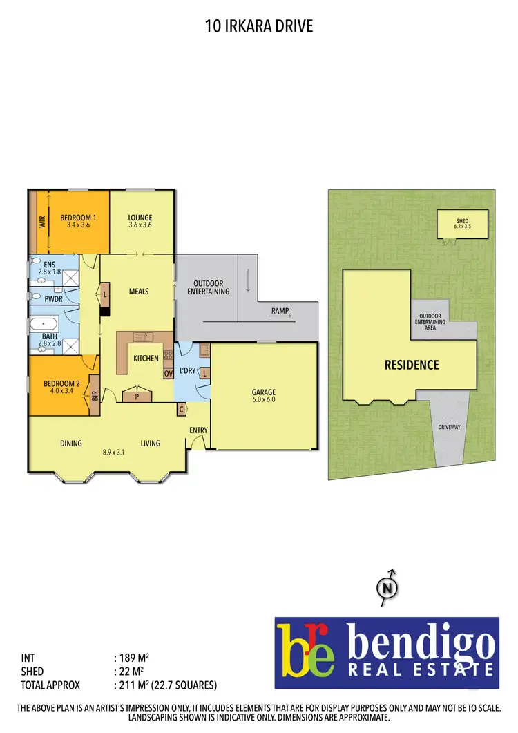 Floorplan of Homely house listing, 10 Irkara Drive, Kennington VIC 3550