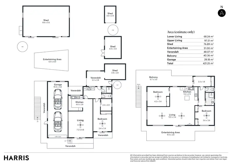 Floorplan of Homely house listing, 9 Young Avenue, Port Vincent SA 5581