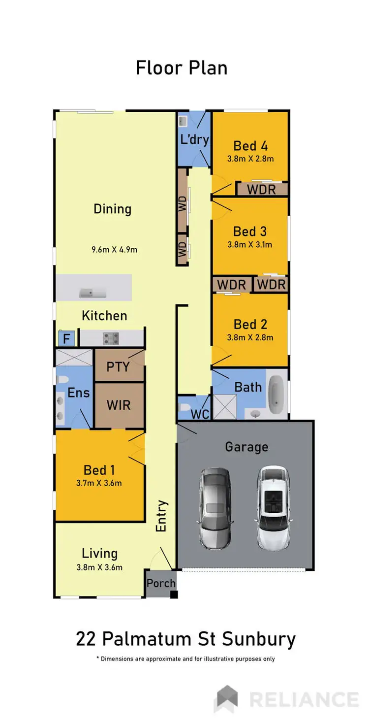 Floorplan of Homely house listing, 22 Palmatum Street, Sunbury VIC 3429