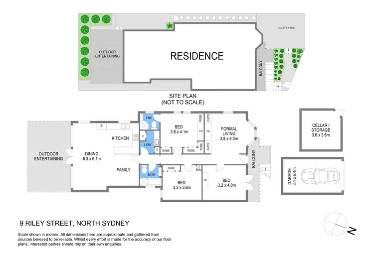 Floorplan of Homely house listing, 9 Riley Street, North Sydney NSW 2060