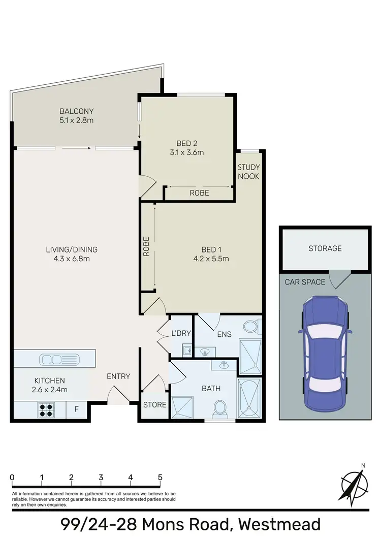 Floorplan of Homely apartment listing, 99/24-28 Mons Road, Westmead NSW 2145