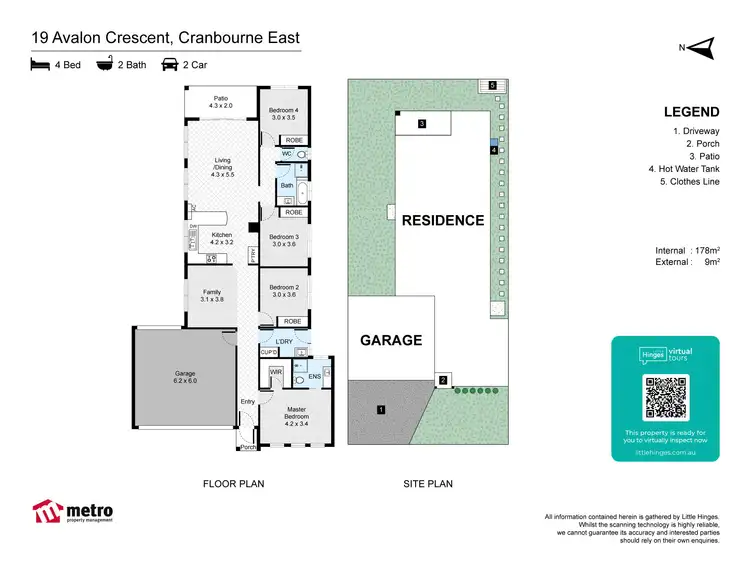 Floorplan of Homely house listing, 19 Avalon Crescent, Cranbourne East VIC 3977