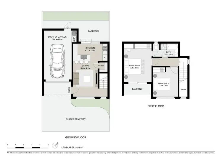 Floorplan of Homely townhouse listing, 4/430 Main Road, Golden Point VIC 3350