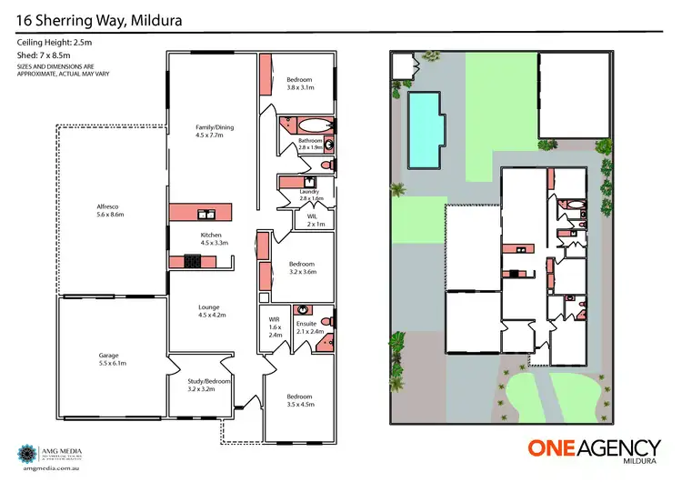 Floorplan of Homely house listing, 16 Sherring Way, Mildura VIC 3500