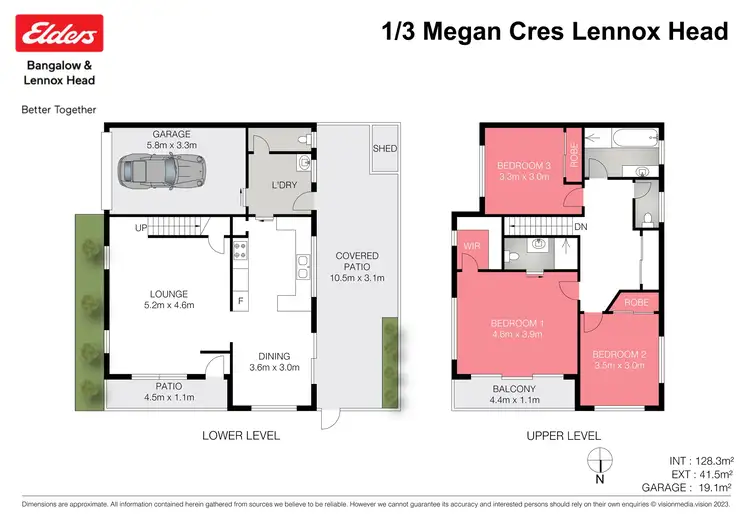 Floorplan of Homely townhouse listing, 1/3 Megan Crescent, Lennox Head NSW 2478