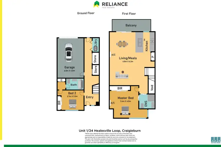 Floorplan of Homely unit listing, 1/24 Healsville Loop, Craigieburn VIC 3064