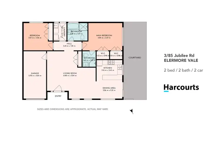 Floorplan of Homely house listing, 3/85A Jubilee Road, Elermore Vale NSW 2287