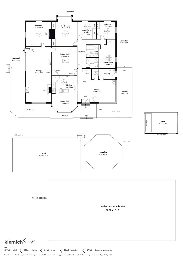 Floorplan of Homely house listing, 13 Hawk Hill Road, Crafers West SA 5152
