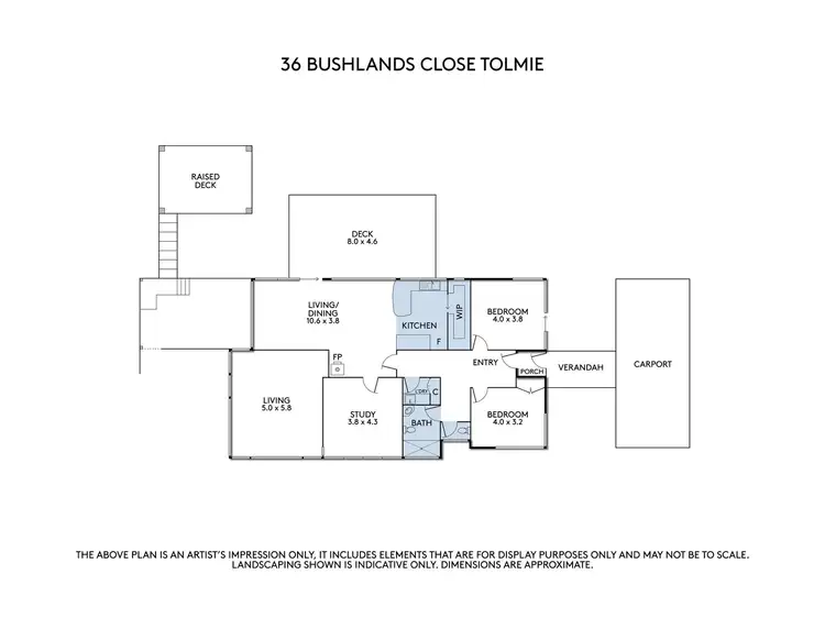 Floorplan of Homely rural property listing, 36 Bushland Close, Tolmie VIC 3723