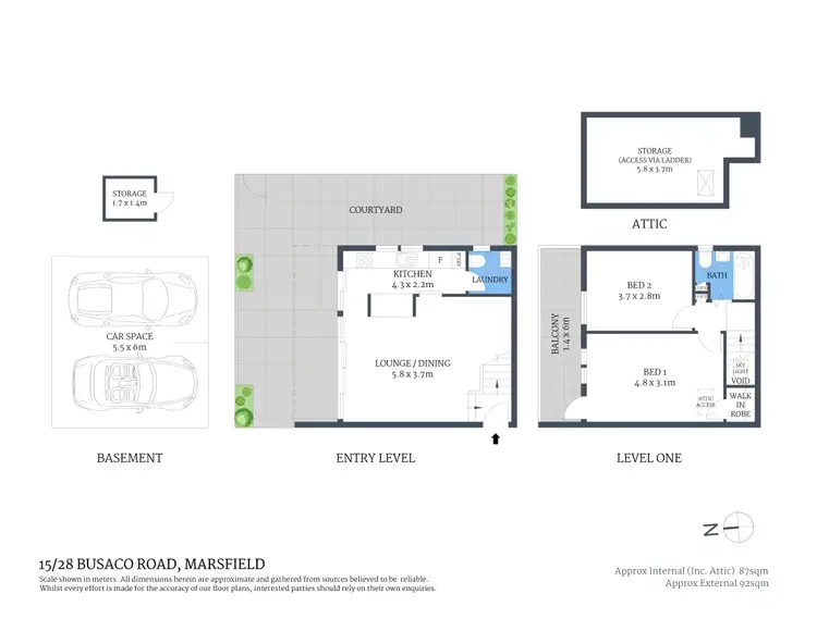 Floorplan of Homely townhouse listing, 15/28 Busaco Road, Marsfield NSW 2122
