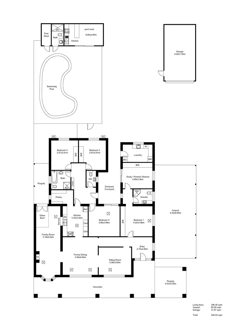 Floorplan of Homely house listing, 1 Ormonde Avenue, Millswood SA 5034