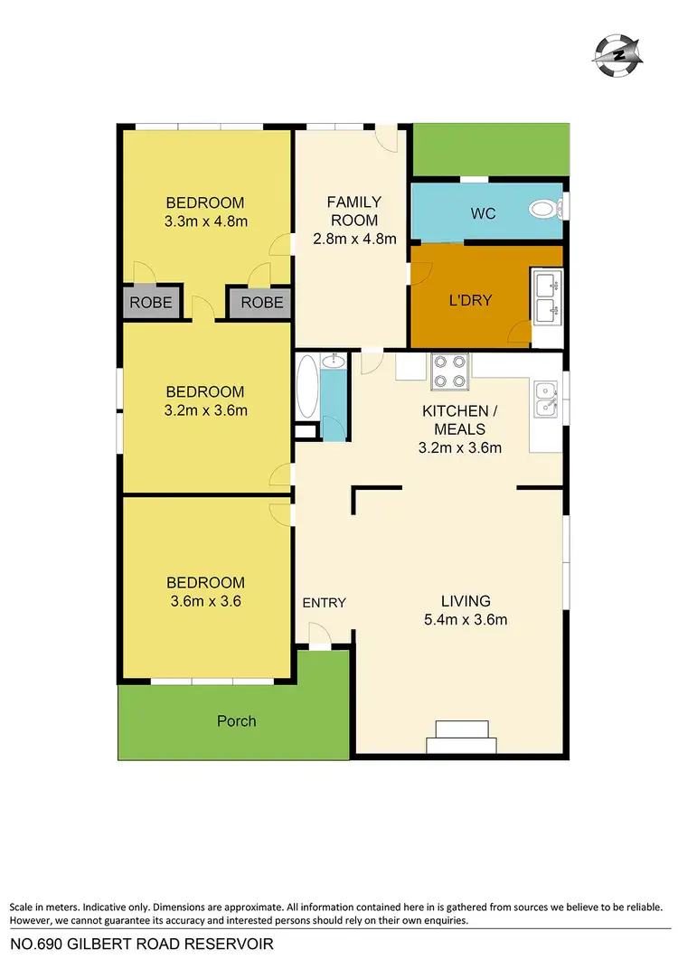 Floorplan of Homely house listing, 690 Gilbert Road, Reservoir VIC 3073