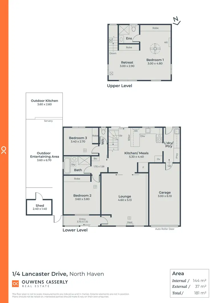 Floorplan of Homely house listing, 1/4 Lancaster Drive, North Haven SA 5018