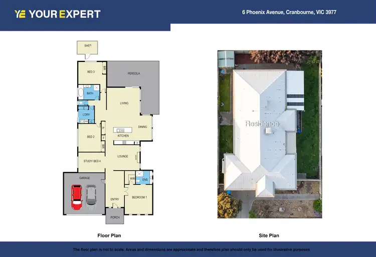 Floorplan of Homely house listing, 6 Phoenix Avenue, Cranbourne VIC 3977
