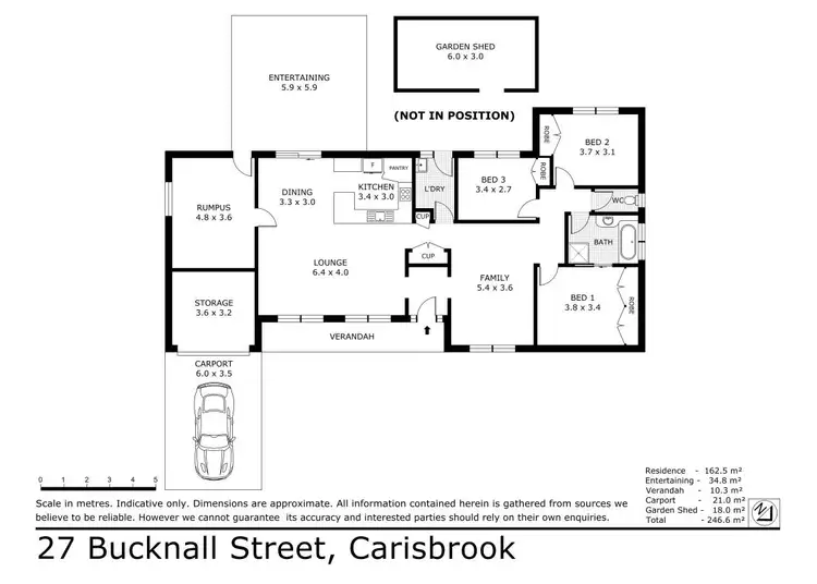 Floorplan of Homely house listing, 27 Bucknall Street, Carisbrook VIC 3464