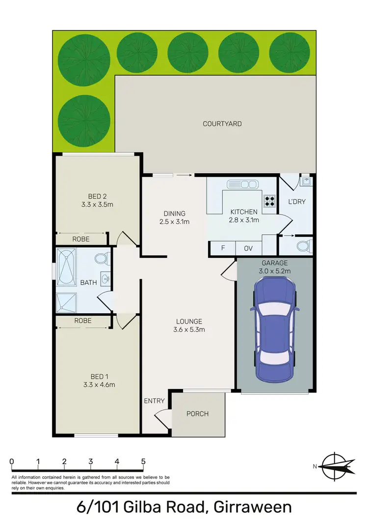 Floorplan of Homely villa listing, 6/101-103 Gilba Road, Girraween NSW 2145
