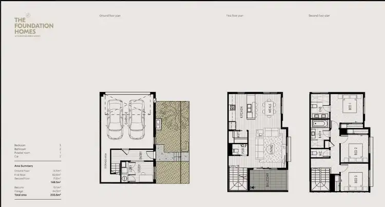 Floorplan of Homely townhouse listing, 14 Foundation Boulevard, Burwood East VIC 3151