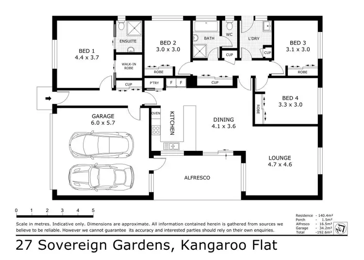 Floorplan of Homely house listing, 27 Sovereign Gardens, Kangaroo Flat VIC 3555