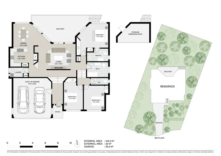 Floorplan of Homely house listing, 25 Ibis Place, Lennox Head NSW 2478