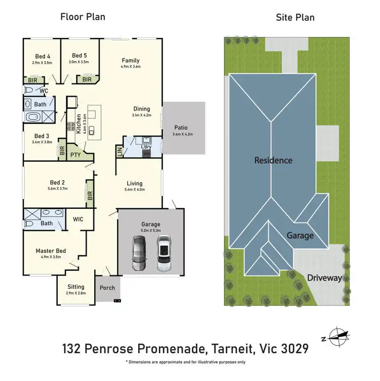 Floorplan of Homely house listing, 132 Penrose Promenade, Tarneit VIC 3029