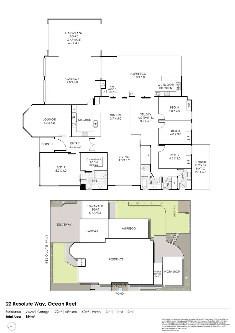 Floorplan of Homely house listing, 22 Resolute Way, Ocean Reef WA 6027