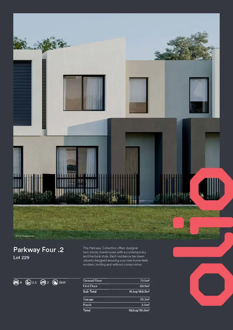 Floorplan of Homely townhouse listing, Lot 229 Bentonite Walk, Officer VIC 3809