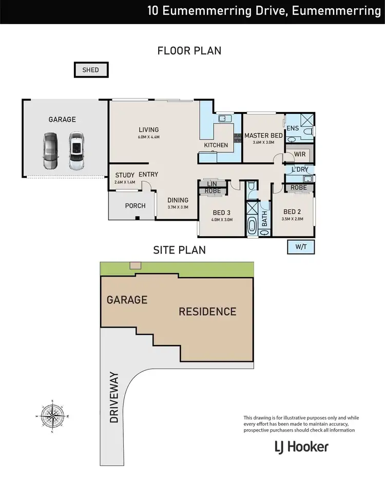 Floorplan of Homely unit listing, 10A Eumemmerring Drive, Eumemmerring VIC 3177