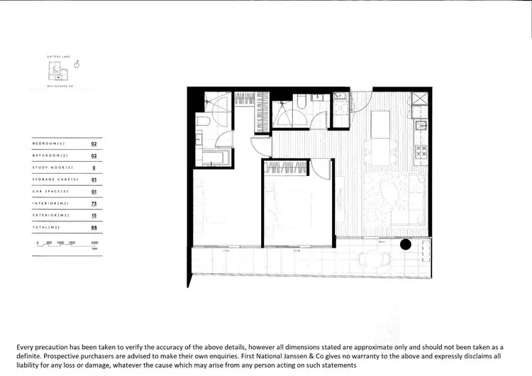 Floorplan of Homely unit listing, 1006/999 Whitehorse Road, Box Hill VIC 3128