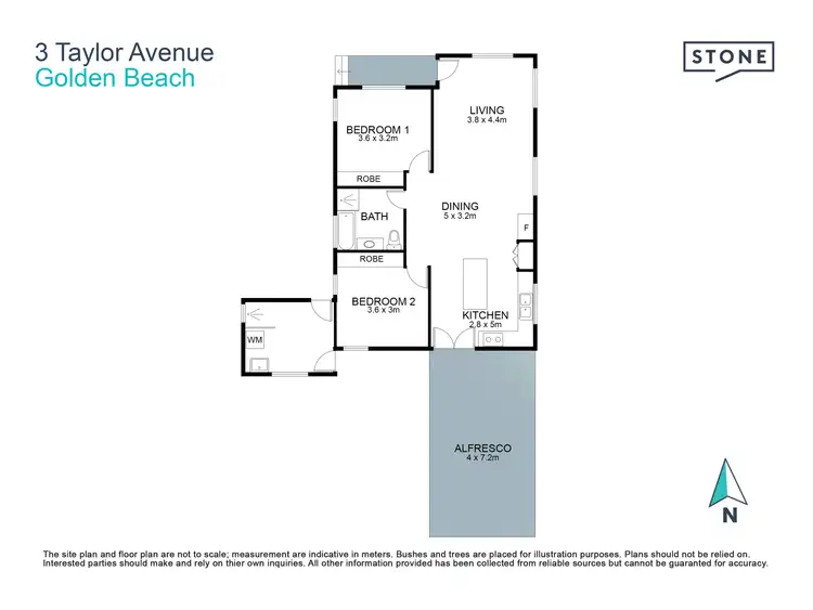 Floorplan of Homely house listing, 3 Taylor Avenue, Golden Beach QLD 4551