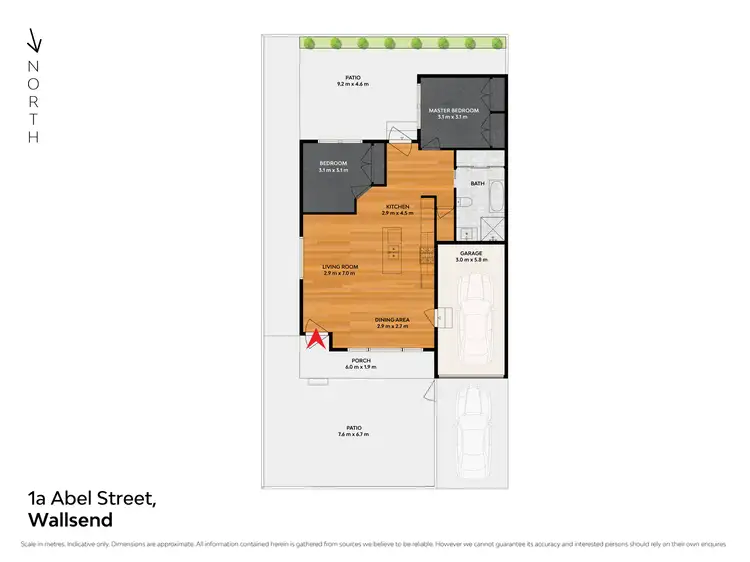 Floorplan of Homely house listing, 1a Abel Street, Wallsend NSW 2287