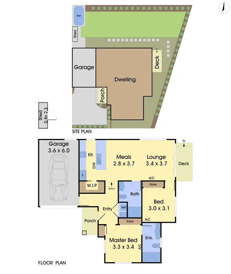 Floorplan of Homely townhouse listing, 3/8 Stirling Street, Ferntree Gully VIC 3156