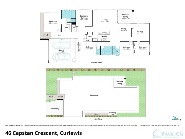 Floorplan of Homely house listing, 46 Capstan Crescent, Curlewis VIC 3222