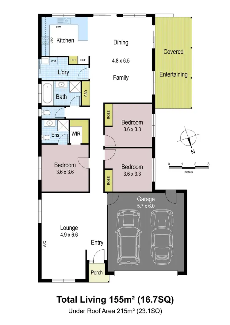 Floorplan of Homely house listing, 1 Cameron Court, Drouin VIC 3818