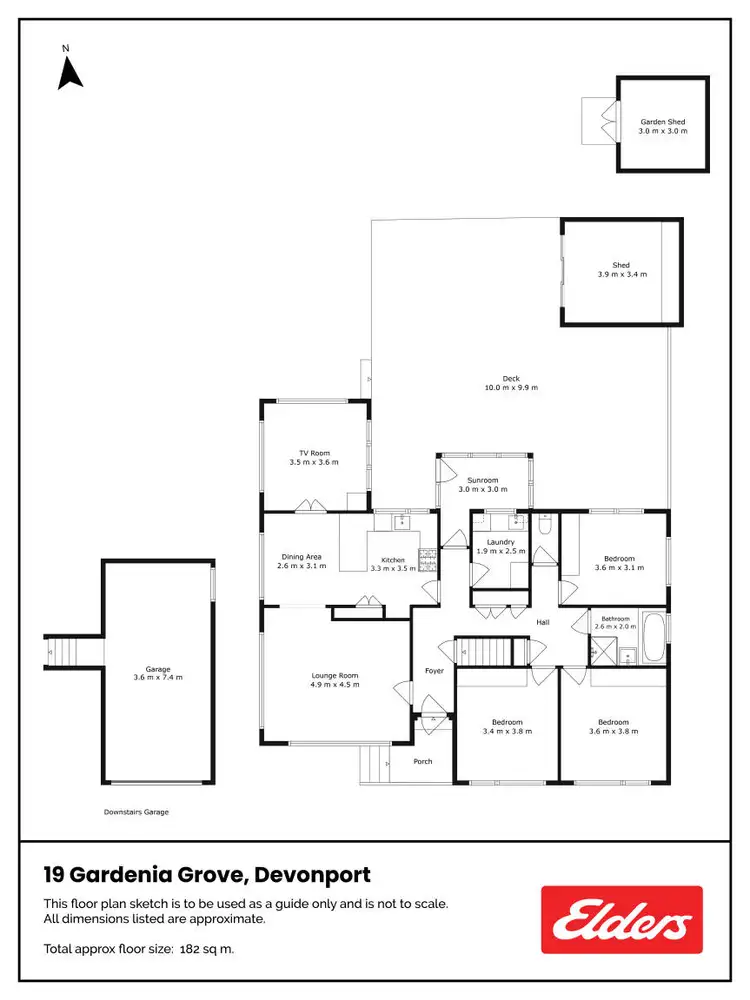 Floorplan of Homely house listing, 19 Gardenia Grove, Devonport TAS 7310